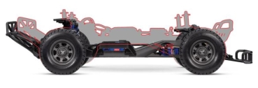 TRX104354-74-GRN Slash Modified BL-2S grün 1/10 Dirt Oval Racer RTR